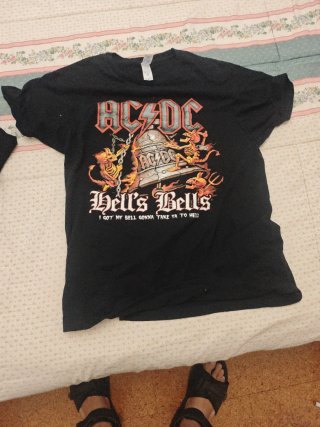 Camiseta ACDC Hell's Bells Talla XS