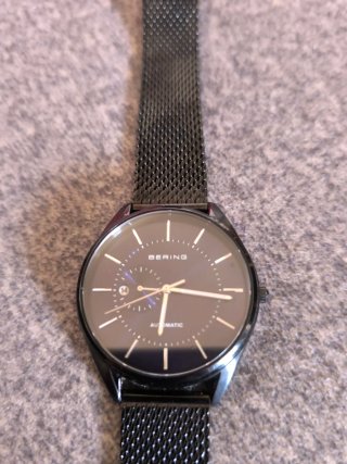 Reloj Bering Automático Negro y Plateado