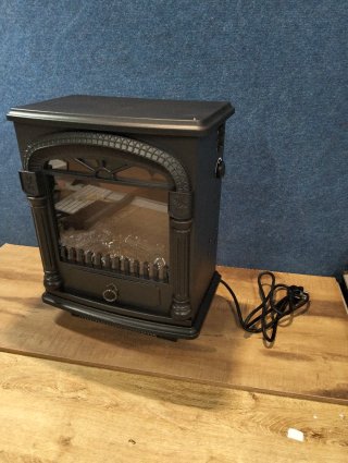 Chimenea eléctrica Kekai Arizona negra 1950W