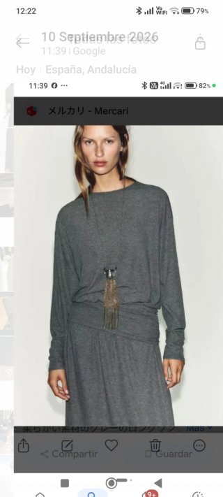Vestido largo Zara Colección Talla S