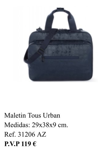 Maletín Tous Porta Documentos Azul