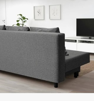 Sofá Cama Ikea Gris Tela