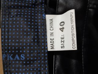 Pantalones talla 40 efecto piel negros. A estrenar