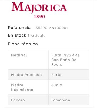 Majorica collar perla barroca con cuero trenzado