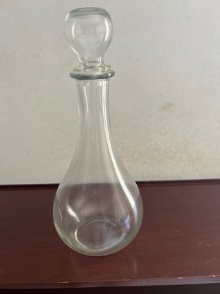 Jarra de cristal decorativa