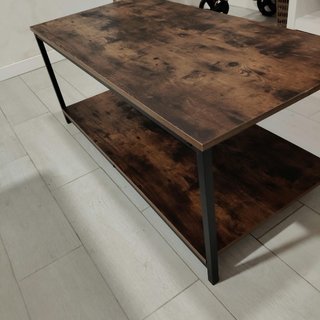 Mesa de centro madera e hierro