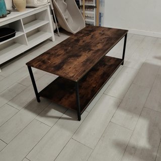 Mesa de centro madera e hierro