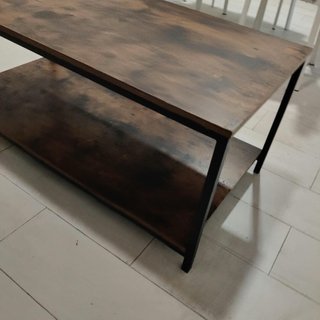 Mesa de centro madera e hierro