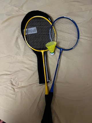 Pack 2 raquetas bádminton + volante