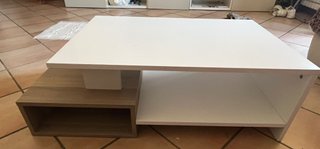 Tavolino Salotto Bianco e Legno