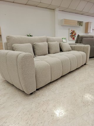 Sofá cama recto crem 230cm