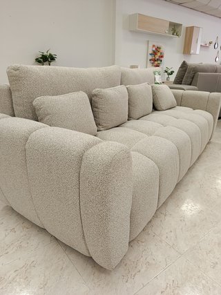 Sofá cama recto crem 230cm
