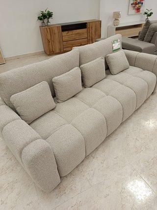 Sofá cama recto crem 230cm