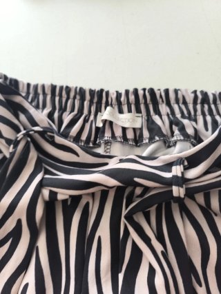 Conjunto lencero mujer pantalón estampado cebra