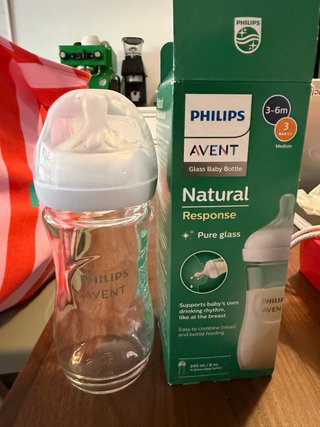 Biberón Philips Avent Natural 240ml Cristal