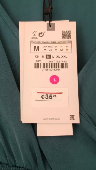 Vestido Zara Talla M ajustable