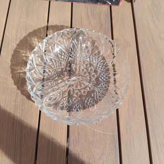 Fuente cristal tallado vintage a estrenar