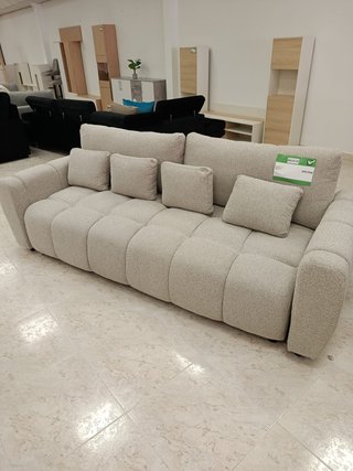 Sofá Cama Recto Crem 230cm