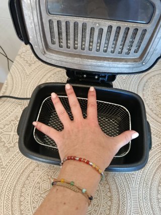 Freidora Eléctrica Cromada