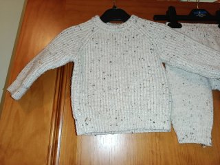 Conjunto bebé invierno jersey y polaina 3 meses