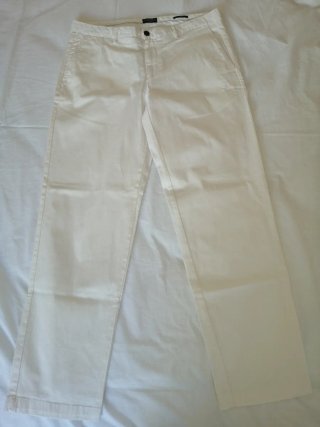 Pantalones Dustin Talla 44 Blanco