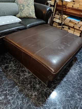 Reposapiés Piel IKEA Marrón