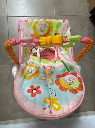 Hamaca Bebé Fisher Price Flores y Conejo