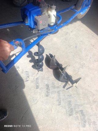 Ahoyadora gasolina 2 barrenas
