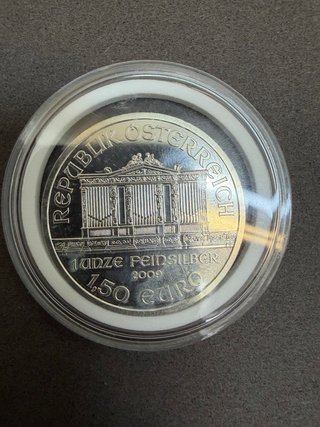 Moneda 1 Onza Plata Fina 999 Filarmónica