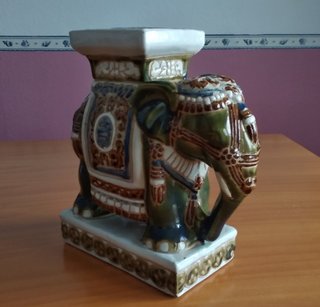 Figura Elefante Cerámica India