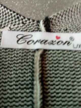 Poncho señora rayas blanco y negro