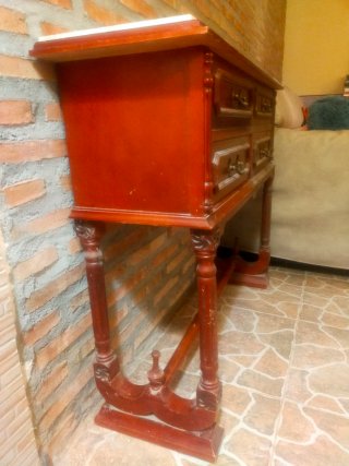 Taquillón antiguo mármol 4 cajones