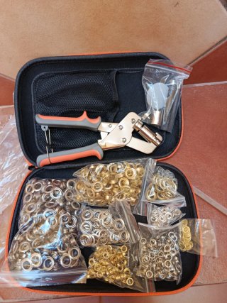 Kit Alicates Perforadora Ojales Metal