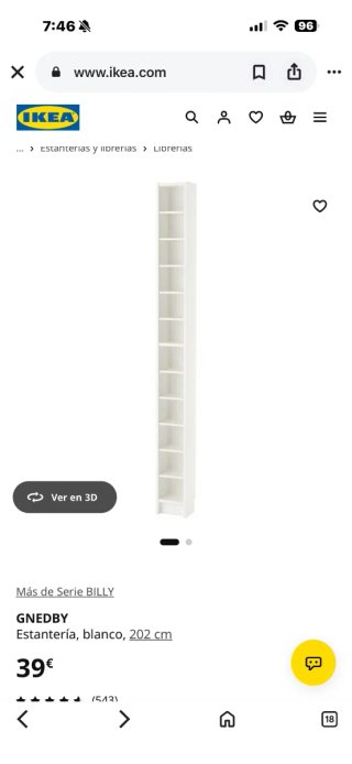 LIBRERÍA DE MADERA Y CRISTAL IKEA SEGUNDAMANO