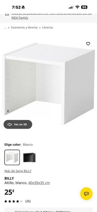 LIBRERÍA DE MADERA Y CRISTAL IKEA SEGUNDAMANO