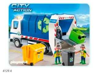 Camión Reciclaje Playmobil 4129 + Figuras