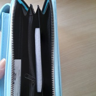 Monedero/Porta-móvil 2 en 1 Azul