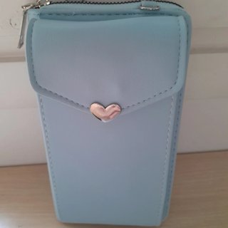 Monedero/Porta-móvil 2 en 1 Azul