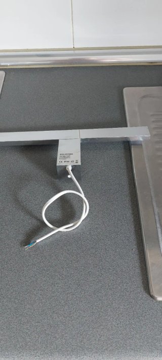 Aplique LED Baño Plata y Blanco