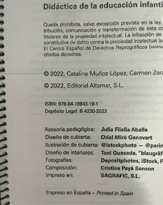 Didáctica de la educación infantil
