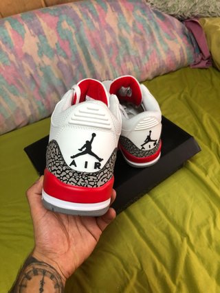 Nike Air Jordan Retro 3 Blanco/Rojo