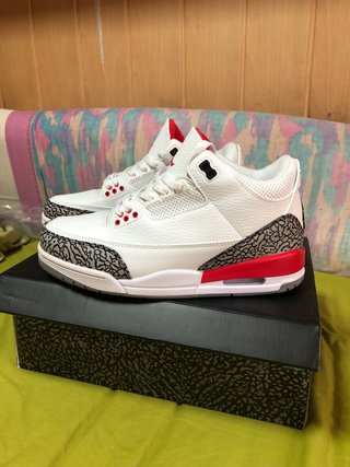 Nike Air Jordan Retro 3 Blanco/Rojo