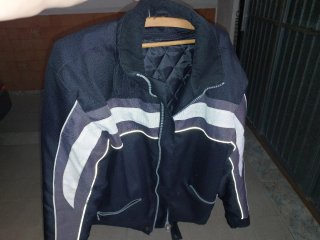 Chaqueta textil moto con protecciones talla S