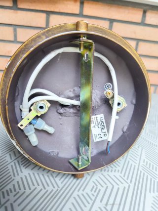 Coppia di Applique Vintage in Bronzo con Elementi in Pietra e Vetro