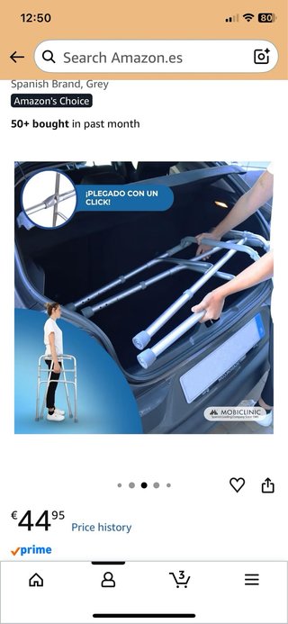 Andador Mobiclinic sin ruedas