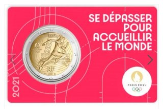 Coincard 2€ Francia 2021 Paris 2024