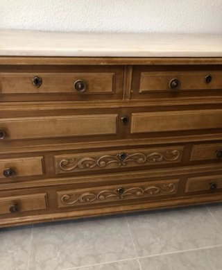 Muebles dormitorio madera completo