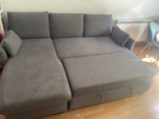 Chollo Sofá Cama Gris con Almacenaje