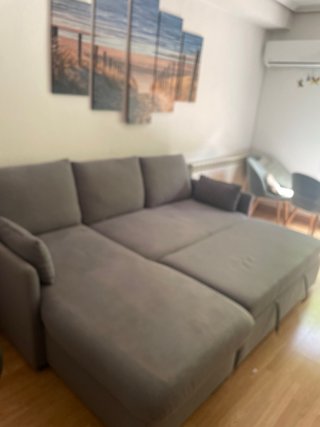 Chollo Sofá Cama Gris con Almacenaje