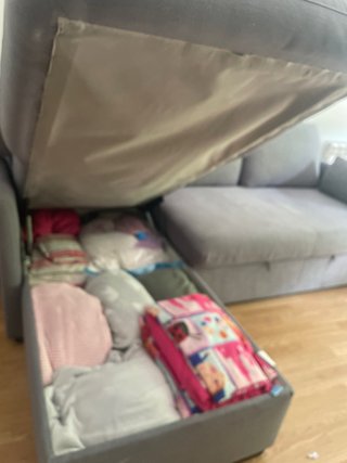 Chollo Sofá Cama Gris con Almacenaje